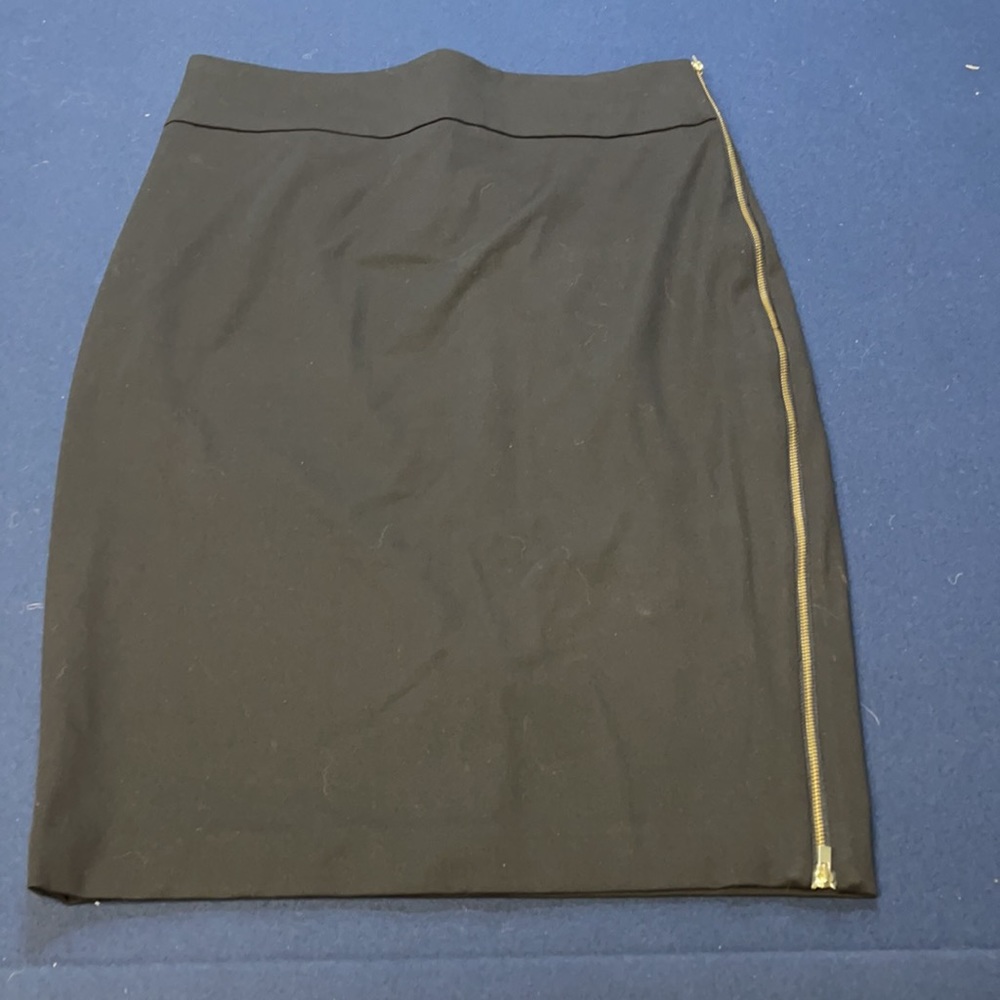 express womens black zipper up skirt
